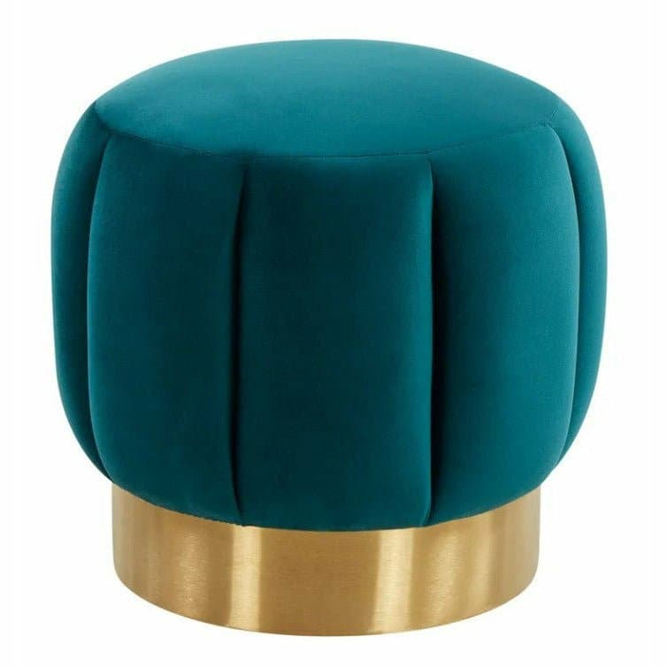 Teal Ottoman - HER Home Design Boutique